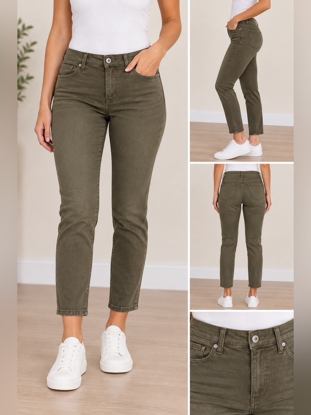 Chico's SO slimming Girlfriend Ankle Jeans size .5 ankle tall